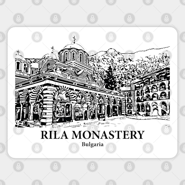 Rila Monastery - Bulgaria Magnet by Lakeric